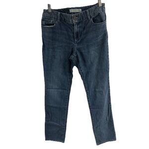 CHICOS PLATINUM DENIM WOMENS‎ JEANS SIZE 0.5 REGULAR ULTIMATE FIT SLIM LEG